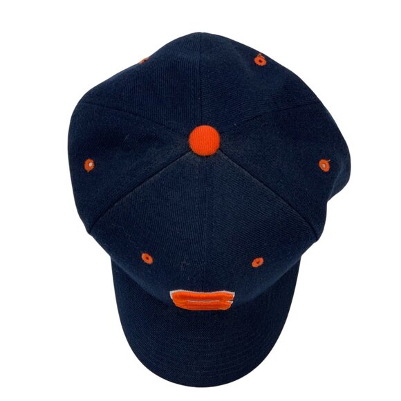 Zephyr Syracuse Orange Football Fitted Hat 7 1/4 Blue Wool Blend University - Picture 9 of 11
